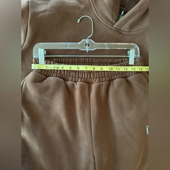 Comfrt Brown Hoodie and Sweatpants Set - size M - Picture 15 of 16